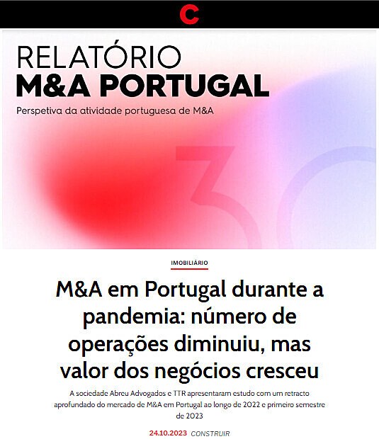 M&A em Portugal durante a pandemia: nmero de operaes diminuiu, mas valor dos negcios cresceu